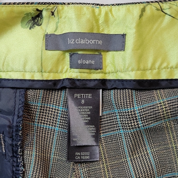 LIZ CLAIBORNE SLOANE Wide Leg Trouser 8P Petite - Picture 6 of 13